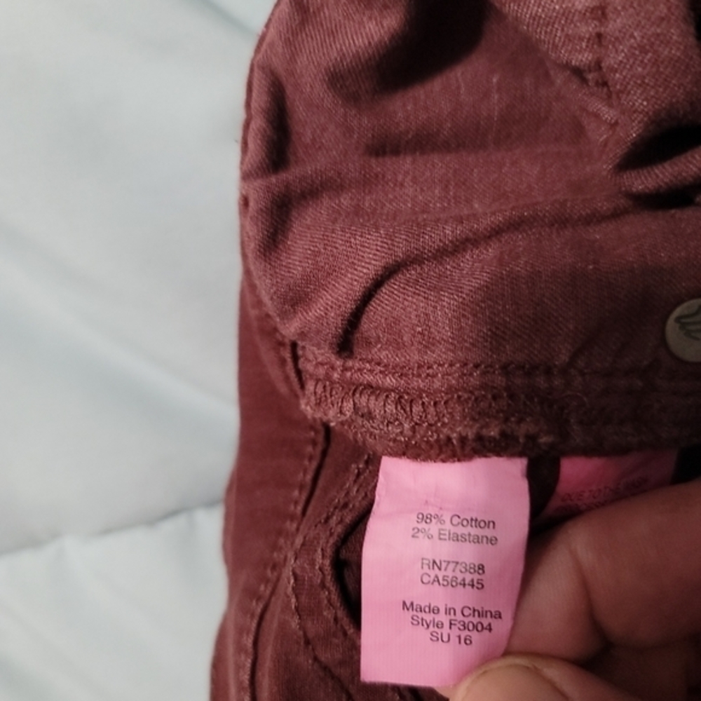 Madewell Women's Burgundy Skinny Jeans Size 28. Good PreOwned Condition.‎ - Picture 10 of 12